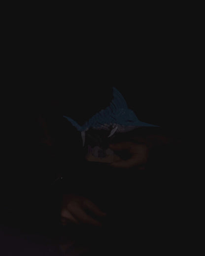 Flexi Merlin, The Marlin Fish Articulated Fidget Toy with stand