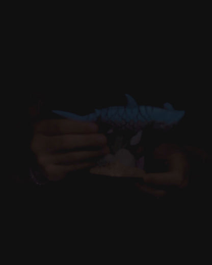 Flexi Hanz, The Hammerhead shark fish articulated fidget Toy with Stand